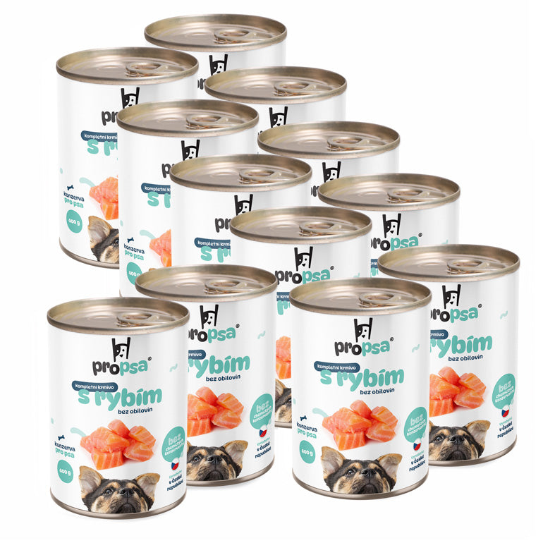 PROPSA výhodné balení 12ks - S rybou 400g