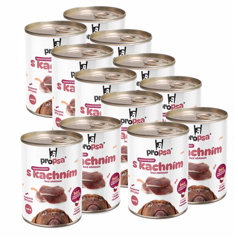 PROPSA výhodné balení 12ks - S kachnou 400g