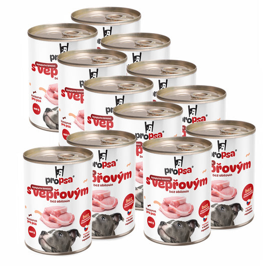 PROPSA výhodné balení 12ks - S vepřovým 400g