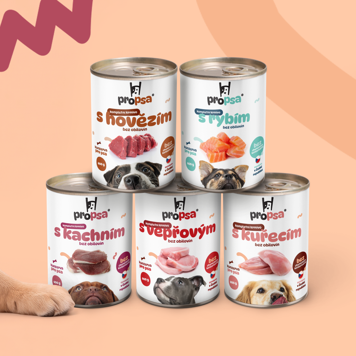 ProPsa kompletní krmivo - Kuřecí 400g