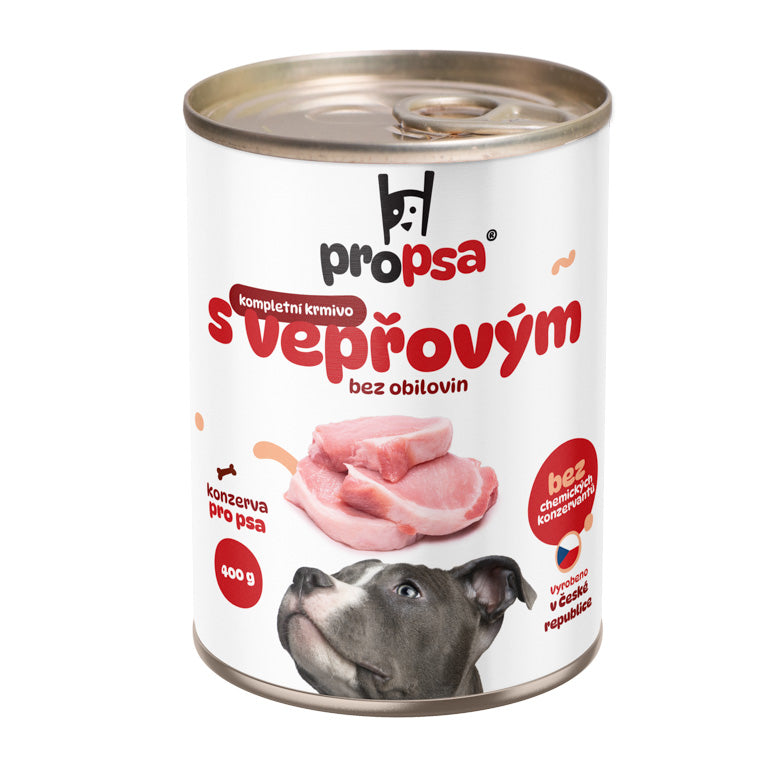 ProPsa kompletní krmivo - S vepřovým 400g